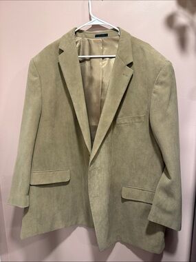 Andrew Fezza Men's Suede Sport Coat in Beige